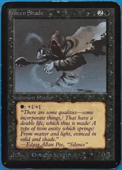 Frozen Shade Alpha PLD Black Common MAGIC GATHERING CARD (ID# 510931) ABUGames - Image 1