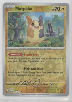 Morpeko Reverse Foil Pokemon Scarlet & Violet: Twilight Masquerade TWM #072 - Image 1