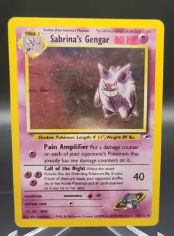 Sabrina's Gengar 014/132 Pokemon Gym Heroes Holo MP - Image 1
