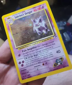 Sabrina's Gengar 014/132 Pokemon Gym Heroes Holo MP - Image 2