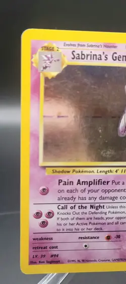 Sabrina's Gengar 014/132 Pokemon Gym Heroes Holo MP - Image 3
