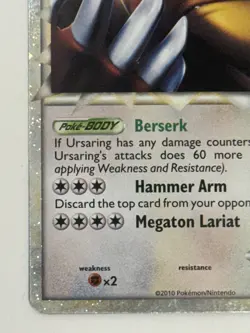 Pokemon TCG Ursaring Prime 89/95 Unleashed Holo - Image 5