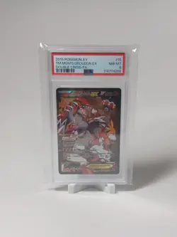 2015 Pokemon Team Magma's Groudon EX XY Double Crisis #15/34 PSA 8 NM-MT English - Image 3
