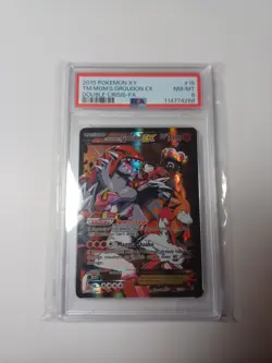 2015 Pokemon Team Magma's Groudon EX XY Double Crisis #15/34 PSA 8 NM-MT English - Image 4