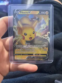 Pikachu V 043/185 Rare V Vivid Voltage Pokemon NM - Image 1