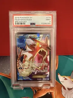 PSA 9 Pokemon Gyarados EX (Full Art) Ultra Rare XY BREAKpoint 114/122 - Image 1