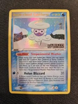 Pokemon Snow-cloud Castform 29/113 Ex Delta Species Holo Stamped. Near Mint. - Image 1