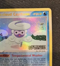 Pokemon Snow-cloud Castform 29/113 Ex Delta Species Holo Stamped. Near Mint. - Image 2
