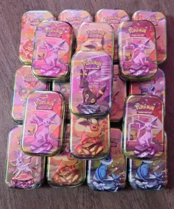 Pokemon Prismatic Evolution Mini Tin Sealed x19 Lot Sealed - Image 1