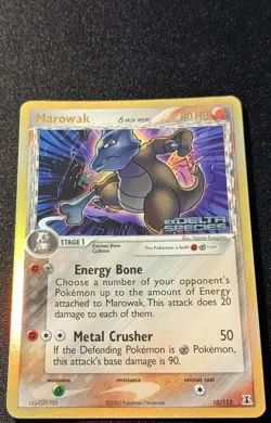Pokemon EX DELTA SPECIES - #10/113 Marowak - Reverse Holo - ENG - Lightly Played - Image 4