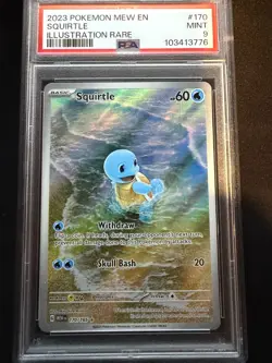 Pokemon S&V 151 Squirtle Illustration Rare 170/165 | PSA 9 - Image 1