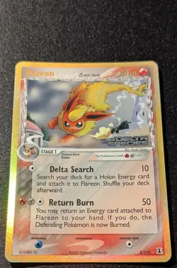 Pokemon EX DELTA SPECIES - #5/113 Flareon - Reverse Holo - ENG - Near Mint- - Image 4