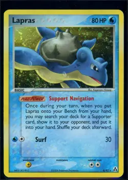 Pokemon EX LEGEND MAKER - #8/92 Lapras - Holo - ENG - Near Mint - Image 1