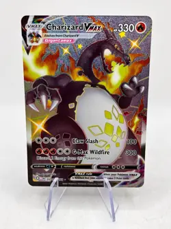 Pokemon Charizard VMAX SV107/SV122 Shining Fates: Shiny Vault Holo NM - Image 1