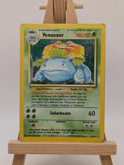Pokemon TCG Venusaur Base Set 15/102 Holo Unlimited Holo Rare - Image 2
