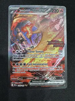 TEAM ROCKET'S MOLTRES EX 2025 POKEMON TCG DESTINED RIVALS STAMPED PROMO #229 - Image 1