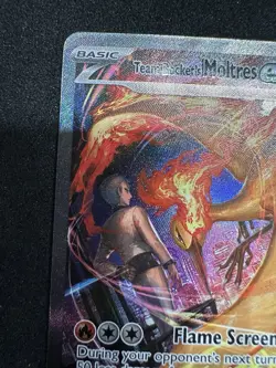 TEAM ROCKET'S MOLTRES EX 2025 POKEMON TCG DESTINED RIVALS STAMPED PROMO #229 - Image 2