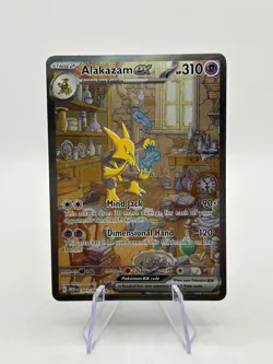 Pokemon TCG 151 MEW - Alakazam EX 201/165 Special Illustration Rare LP - Image 1