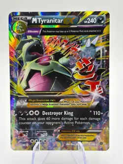 Pokemon TCG XY Ancient Origins - Mega Tyranitar EX 43/98 Rare LP - Image 1