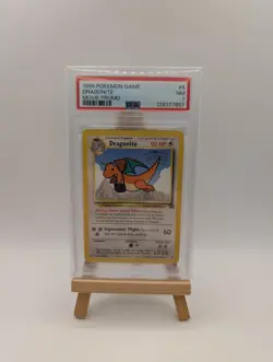 1999 POKEMON GAME MOVIE PROMO 5 DRAGONITE PSA 7 - Image 1