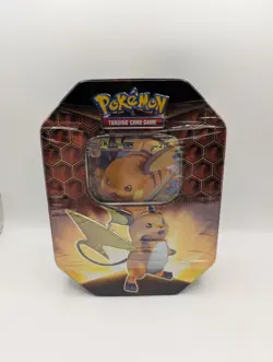 Pokemon TCG: Hidden Fates RAICHU-GX Collector's Tin Brand New & Sealed - Image 1
