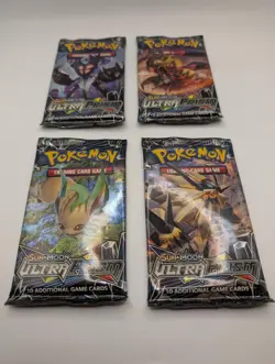 Pokemon Ultra Prism Booster Pack x4 Art Set Sealed - Image 2