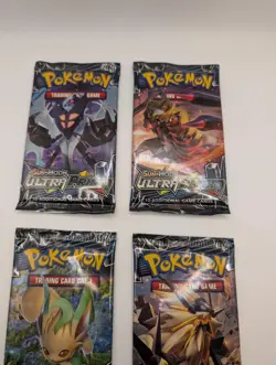 Pokemon Ultra Prism Booster Pack x4 Art Set Sealed - Image 3