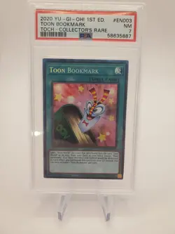 TOON BOOKMARK PSA 7 TOCH-EN003 COLLECTOR'S RARE 1ST EDITION Yugioh Toon Chaos - Image 1