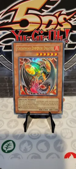 Yugioh Chthonian Emperor Dragon TAEV-EN019 1st Edition Ultra Rare NM - Image 1