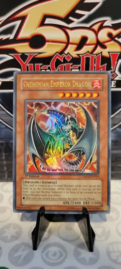 Yugioh Chthonian Emperor Dragon TAEV-EN019 1st Edition Ultra Rare NM - Image 2