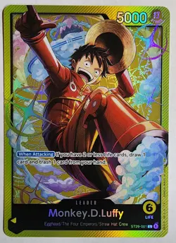 Monkey.D.Luffy ST29-001 - One Piece - Starter Deck 29 - Egghead Foil - US SELLER - Image 1