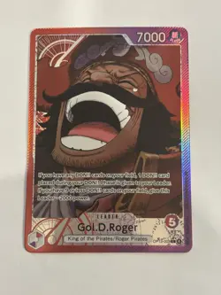 One Piece CCG TCG Gol.D.Roger Alternate Art Leader OP13 Carrying On His Will - Image 1
