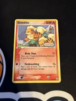 Growlithe 55/92 EX Legend Maker Reverse Holo Stamped Foil Pokemon Card - Image 1