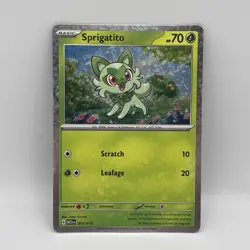 Pokemon Card Sprigatito 001/015 McDonalds 2023 Holo Rare - Image 1