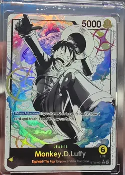 One Piece CCG Monkey.D.Luffy Leader Starter Deck 29 Egghead Full Art Foil card - Image 1