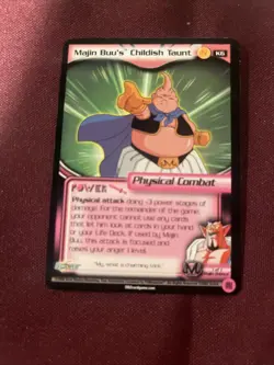 Majin Buu's Childish Taunt - Promo - Kraft - Dragon Ball Z DBZ CCG Card Score - Image 1