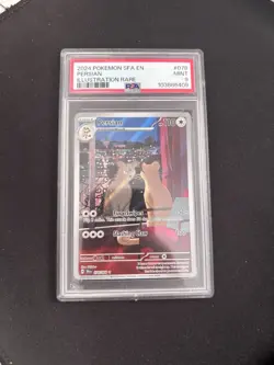 Pokemon TCG Persian 078/064 Shrouded Fable Holo Card, Illustration Rare, PSA 9 - Image 1