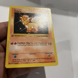 Vulpix 1st Edition Base Set Shadowless Card Pokemon TCG 68/102 Card G - Image 2