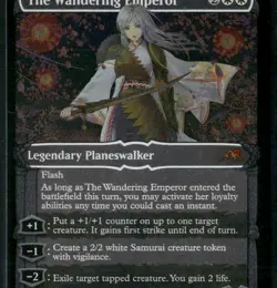 Kamigawa: Neon Dynasty The Wandering Emperor (Showcase) (Foil Etched) #418 - Image 1
