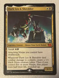 DARK LEO & SHREDDER 142 TEENAGE MUTANT NINJA TURTLES MAGIC: THE GATHERING NM/M - Image 1