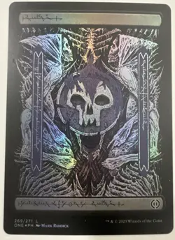 Swamp (269) - Full Art Phyrexia: All Will Be One Foil - Image 1