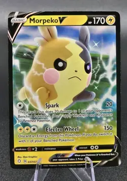 Morpeko V 37/72 Shining Fates Shiny Holo Rare Pokemon TCG 2021 - Image 1