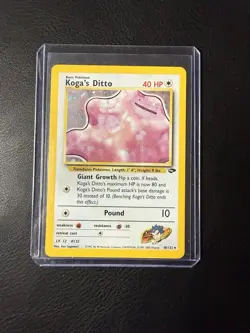 Pokemon - Koga's Ditto #10/132 - Gym Challenge Unlimited - Holo Rare - NM/LP+ - Image 2