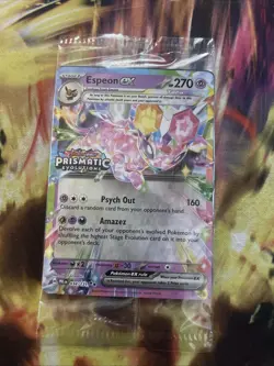ESPEON EX 034/131 POKEMON PRISMATIC EVOLUTION STAMPED PROMO SEALED SURPRISE BOX - Image 1