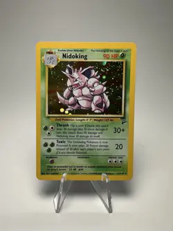 Pokemon Base Set 2 Nidoking Holo Rare #11/130 2000 TCG - Image 1