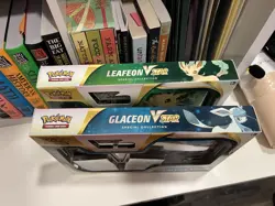Pokemon TCG Glaceon & Leafeon VSTAR Special Collection – Set of 2 Factory Sealed - Image 3