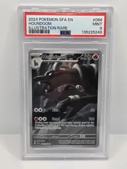 Pokemon TCG Houndoom 066/064 Illustration Rare Shrouded Fable 2024 PSA 9 - Image 1