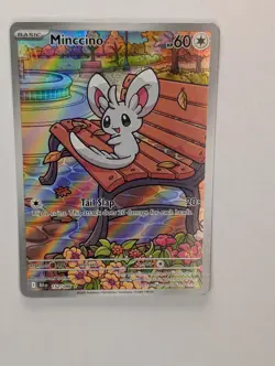Minccino - 152/086 - Pokemon Black Bolt Illustration Rare NM - Image 1