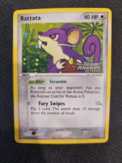 Pokemon Rattata 71/109 Ex Team Rocket Returns Holo Stamped. Near Mint. - Image 1