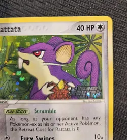 Pokemon Rattata 71/109 Ex Team Rocket Returns Holo Stamped. Near Mint. - Image 2